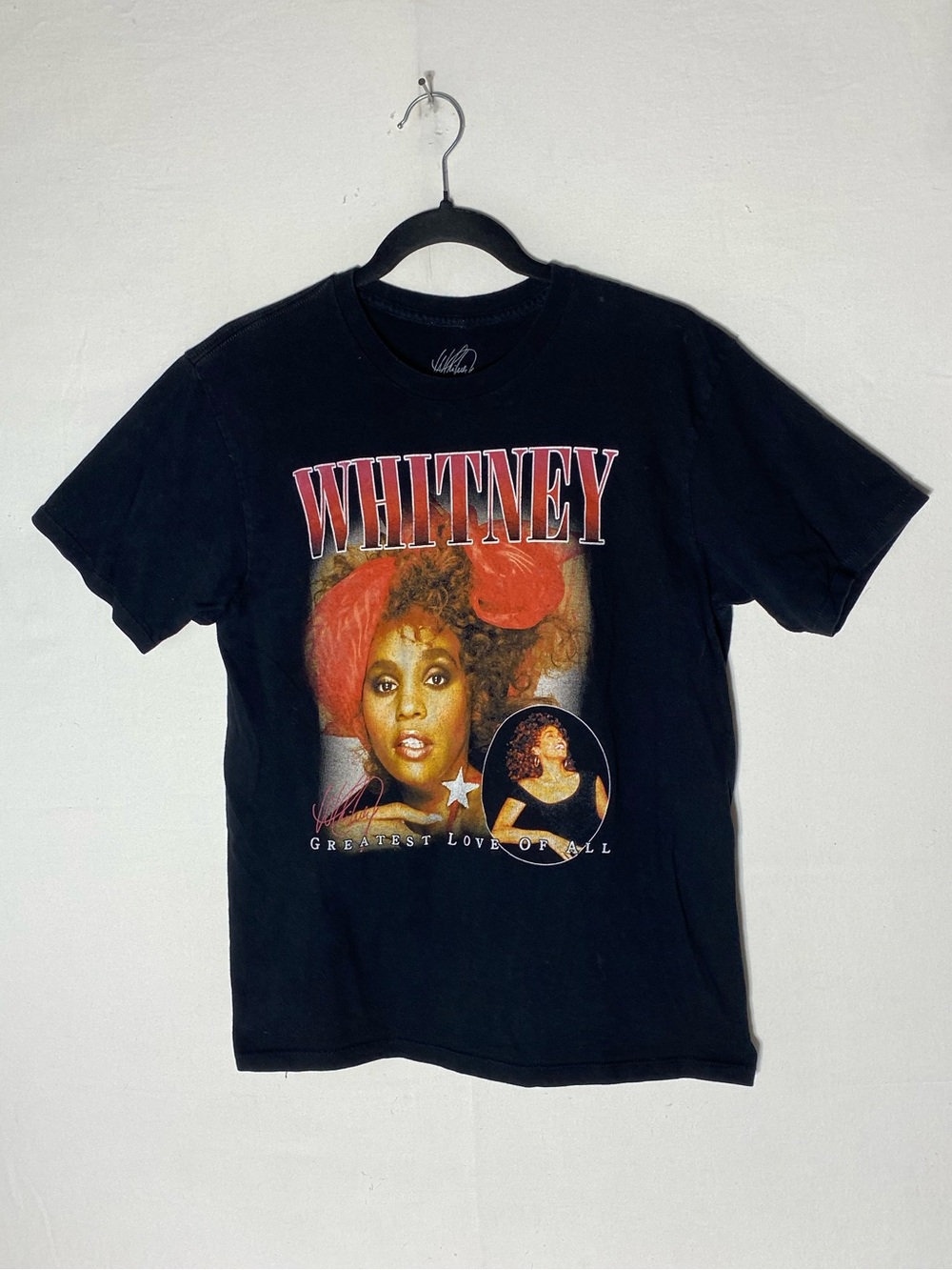 Whitney Houston Greatest Love of All Graphic Tee Band T Shirt L Retro 90s